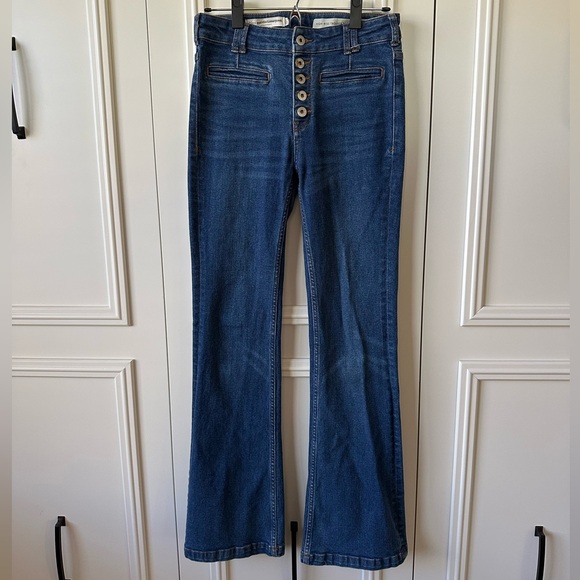 Pilcro and the Letterpresss High-Rise Trouser Bootcut Jeans, Size 25 - Picture 5 of 11